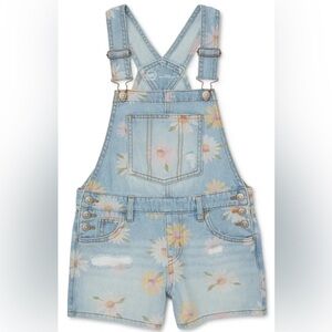 Wonder Nation Girls Denim Shortall Overall Size M (7-8)